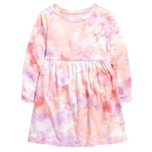 Old Navy Toddler Girl Purple Tie-Dye Long-Sleeve Dress Spring dress Size 3T